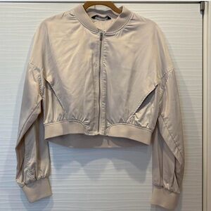 Zara Cream Bomber Jacket
